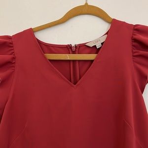 EUC LOFT Pink/Dark Pink work dress